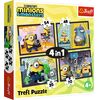 TREFL MINIONS Комплект пазлов 4в1 Миньоны Пазлы