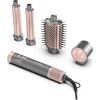 GA.MA uniQ Flow, 1550 W, 4-in-1, grey/pink - Multistyler Matu veidotāji