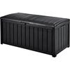 Keter Dārza uzglabāšanas kaste / sols Glenwood Storage Box 390 L - pelēka Jaunumi -Dārzam