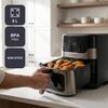 Black+Decker BXAF8001E 1700 W 8 L oil-free deep fryer, black Karstā Gaisa Katli (AirFryer)