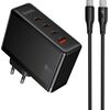 Сетевая зарядка Hoco N85 100W 3xUSB-C/USB-A + USB-C to USB-C 100W cable 2.0m черная Зарядные устройства