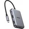 HUB USB Ugreen  USB-C 7w1 HDMI USB-C USB-A SD/TF Jaunumi - Datori