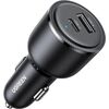 UGREEN 35023 Автомобильное зарядное устройство универсальное быстрая зарядка / чёрный Автомобильные зарядные устройства