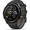 Garmin fenix 9 Pro Смарт-часы, inReach, 47 мм, титан с DLC-покрытием цвета «Carbon Grey» и силиконовым ремешком черного и «Pebble Grey» цветов Smart-Watch Умные часы