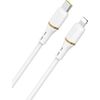 USB cable Dudao L25X USB-C to Lightning 30W 1.0m white Data USB kabeļi