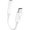 Audio adapter Dudao L16CPro USB-C to 3.5mm white Data USB kabeļi