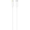 USB cable Dudao L4X USB-C to Lightning 30W 2.0m white Data USB kabeļi