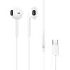 Dudao   USB Type-C connecto Stereo Headset New ergonomic earplugs design X3C White Austiņas