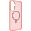 Evelatus Samsung  Galaxy A37 / A36 Shield Case With MagSafe & Stand Matte Ring Light Pink Neoriģinālie Maciņi