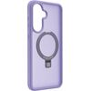 Evelatus Samsung  Galaxy A37 / A36 Shield Case With MagSafe & Stand Matte Ring Lavender Purple Neoriģinālie Maciņi