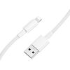 USB cable Borofone BX117 USB-A to Lightning 1.0m white Data USB kabeļi