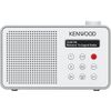 JVC Kenwood CR-M25DAB Portable DAB Plus Radio – Automatic Safety Alert – White and Silver Радио,Радио будильники