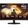 AOC AGON C27G42FE (68.6 cm (27 inch), black (matt), FullHD, VA, Curved, HDMI, DP, 180Hz Panel) Monitori