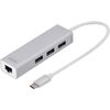 Digitus USB Type-C 3-Port Hub + Gigabit Ethernet USB / Type-C Hub
