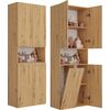 Top E Shop Topeshop NEL 1K DK ART KPL bathroom storage cabinet Oak Новинки Для дома и сада 