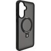 Evelatus Samsung  Galaxy A37 / A36 Shield Case With MagSafe & Stand Matte Ring Black Чехлы - альтернативные
