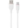 Hismart Силиконовый кабель USB Type-A - Type-C (белый, 3m) Дата USB-кабели