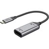 Cabletime Adapter USB-C (M) to DisplayPort (F), 4K/60Hz, with gold-plated connectors Dažādi vadi