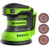 Ekscentra slīpmašīna Greenworks G24ORBSND; 24 V; 125 mm (bez akumulatora un lādētāja) Slīpmašīnas