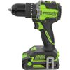 Akumulatora triecienurbjmašīna-skrūvgriezis Greenworks HD560A3; 24 V; 60 Nm; 1x2,0 A akum. Urbjmašīnas un skrūvgrieži