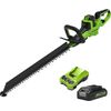 Bezvada dzīvžogu šķēres Greenworks HT24L211-01; 24 V; 1x2,0 Ah; 61 cm garuma Dzīvžogu šķēres