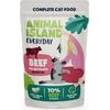 ANIMAL ISLAND Everyday karma mokra wołowina w aromatycznym rosole 85g Barība