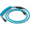 Glorious GMMK Coiled Cable Electric Blue, Spiralkabel, USB-C/USB-A - hellblau/schwarz Jaunumi - Datori