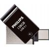 Pendrive Philips 2 in 1 OTG         128GB USB 3.1 + USB C Midnight Black Новинки Компьютерная техника