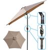Saska Garden PARASOL OGRODOWY 300CM SKŁADANY BEŻOWY Зонты от солнца и аксессуары