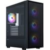 Zalman S6, ATX Mid Tower PC Case, 3 x 140mm FRGB Fans, 1 x 120mm FRGB Fans, Black Datoru korpusi