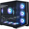 Zalman D40, ATX Mid Tower PC Case, 7 x 120mm ARGB Fans, Black Datoru korpusi