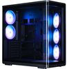 Zalman P60, ATX Mid Tower PC Case, 5 x 120mm ARGB Fans, Black Datoru korpusi
