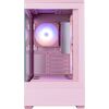 Zalman P30 V2, mATX Mini Tower PC Case, 3 x 120mm ARGB Fans, Pink Datoru korpusi