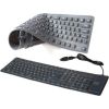 KEYBOARD FLEXIBLE USB/PS2 ENG/BLACK KB-109F-B GEMBIRD