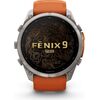 Garmin   Fenix 9 Pro – inReach, 51mm
Titanium with Autumn Orange/Spark Orange Silicone Band Smart-Watch Pulksteņi