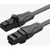 PATCH CABLE CAT.6 UTP/1M BLACK IBABF VENTION Сетевые кабели