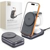 Tech-Protect   Tech-Protect A53 3in1 MagSafe 25W QI2.2 Wireless Charger - Dark Gray Дата USB-кабели