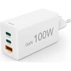 Hama 00125140 charger 100W GaN PD QC 2× USB-C 1× USB-A Telefonu lādētāji 220v