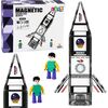 LeanToys Klocki Magnetyczne Konstrukcyjne Rakieta Kosmiczna Figurki 26 el. Конструкторы
