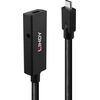 HUB USB Lindy Cable USB-C 3.2 Extension 5m Black Jaunumi - Datori