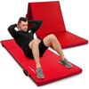 Saliekams sporta zāles matracis ar Velcro aizdari (ciets) 180 x 60 x 5 - sarkans - Marbo Sport Vingrošanas paklājiņi