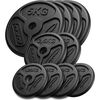 Čuguna svaru diski "slim" 30 kg / 4 x 1,25 kg, 2 x 2,5 kg, 4 x 5 kg - Marbo Sport Svaru ripas un stieņi
