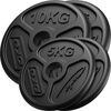 Marbo Sport olimpisko svaru disku komplekts no čuguna 30 kg / 2 x 10 kg + 2 x 5 kg Svaru ripas un stieņi