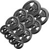 30mm svara diski Tri-Grip weight plates made of cast iron set 29 kg / 2 x 5 kg + 6 x 2.5 kg + 4 x 1 kg - Marbo Sport Svaru ripas un stieņi