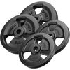 30mm svara diski Tri-Grip weight plates made of cast iron set 30 kg / 2 x 10 kg + 2 x 5 kg - Marbo Sport Svaru ripas un stieņi