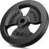 Standarta čuguna Tri Grips svara plāksne 15 kg ar ø31 mm urbumu - Marbo Sport Svaru ripas un stieņi