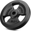 Standarta čuguna Tri Grips svara plāksne 10 kg ar ø31 mm urbumu - Marbo Sport Svaru ripas un stieņi