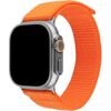 Fixed Sporty Strap for Apple Watch Ultra 49mm 160-210 mm Watch strap Orange Nylon Smart pūlksteņu aksesuāri