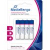 BATTERY CARBON-ZINC AAA 1.5V/4PCS MRBAT141 MEDIARANGE Батарейки, аккумуляторы
