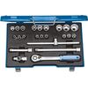 Uzgaļu komplekts Gedore 19EMU-20; 1/2''; 23 gab. Mehāniskie instrumenti